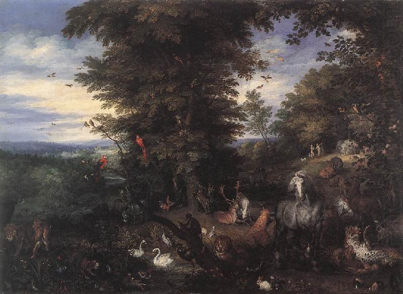 BRUEGHEL, Jan the Elder Adam and Eve in the Garden of Eden china oil painting image